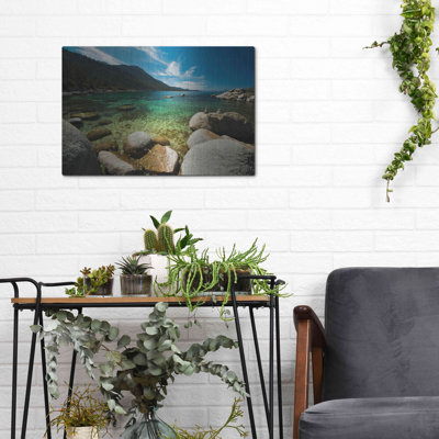 Center Light' by Natalie Mikaels, Metal Wall Art
