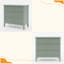 Table de chevet large 32 po à 3 tiroirs, grande table de bout moderne pour chambre à coucher