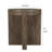 Kinaj Side End Table, Dark Brown Solid Mango Wood, Round 20 Inch