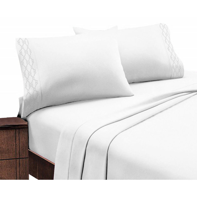 Microfiber Sheet Set, White, Queen