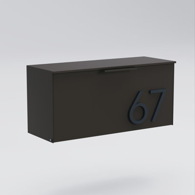 Short Stack Wall Mounted Steel Mailbox