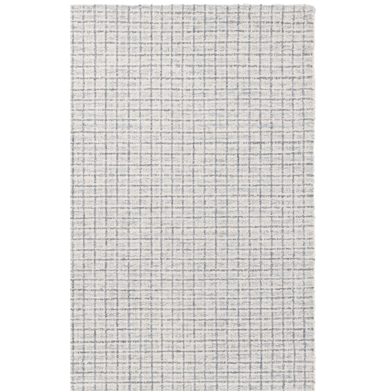 Tapis géométrique en laine / coton touffeté à la main Mireille, Carré 6 pi