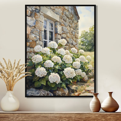 Hydrangeas In The Farmyard Garden - Hydrangea Wall Art