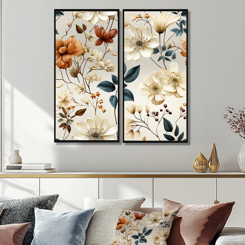 Ismay - chalet blanc, art mural traditionnel, 32" H x 32" W, Impression encadrée flottante, Black