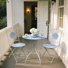 Ensemble de bistro extérieur pour 2 personnes, ensemble de table et chaises de salle à manger rétro pour terrasse, ensemble de salle à manger