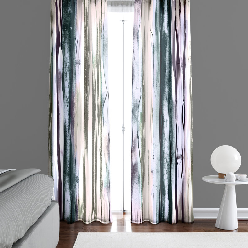 Dansky Semi Sheer Curtain Pair, 40" W x 61" L