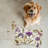 Violet Blossoms - 1 Piece Bone Shape Feeding Mat-101345013