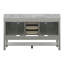 Meuble-lavabo double 61 po avec plateau en marbre Maximas-779311151