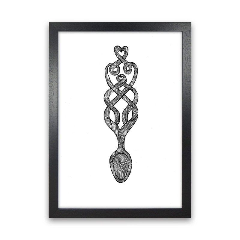 Welsh Spoon by Carissa Tanton - Print, Black Framed, 88cm H x 64cm W x 3cm D