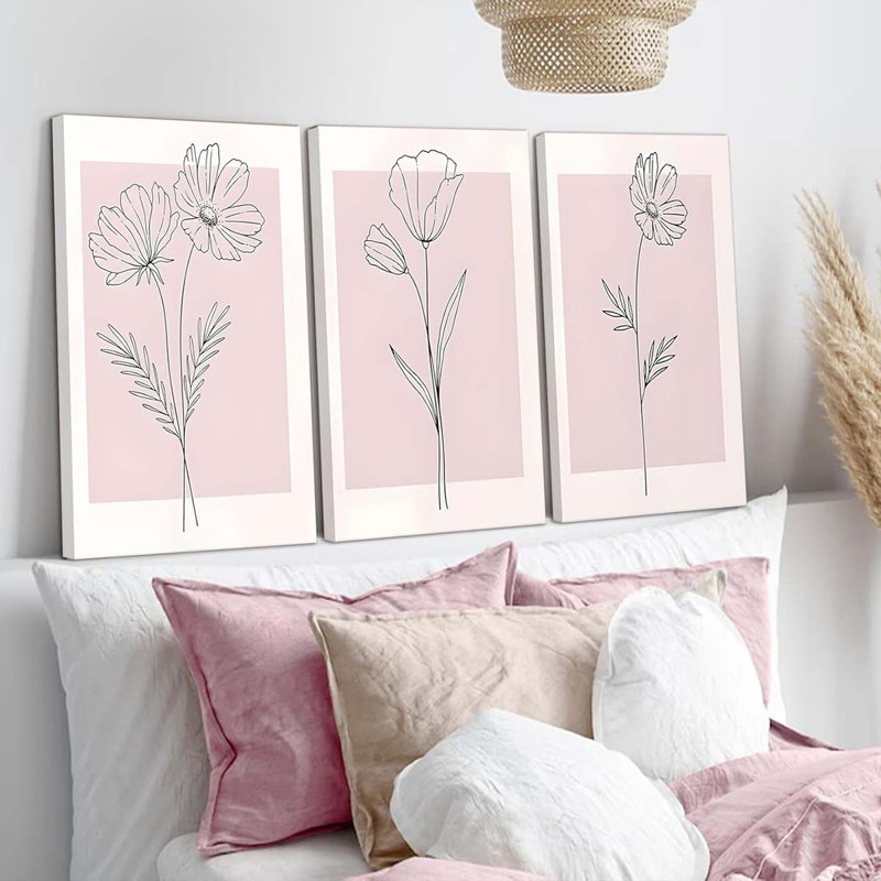 3 Piece Wrapped Canvas Print, 60 cm H x 40 cm W