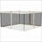 Outsunny 13' x 13' Replacement Mesh Sidewall Netting for Patio Gazebos and Canopy Tents with Zippers (Sidewall Only)