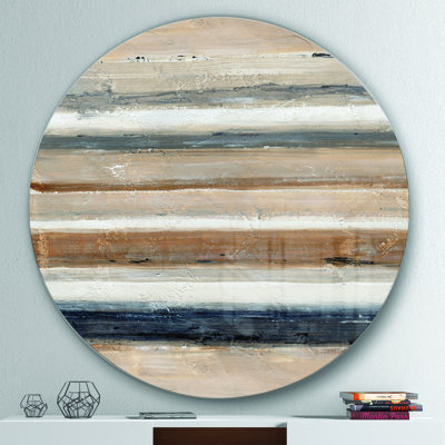 " Geometric Circle Natural Balance III " Painting Print