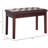 Brown Keyboard Seat With Faux Leather Padding And Dependable Wooden Frame For Duet Covered Piano Bench In Brown, Resting On Duets