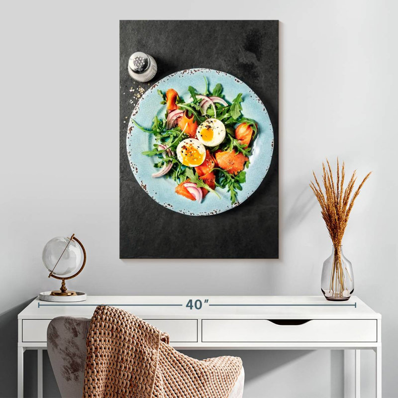 Yarlin Arugula Salmon Salad, 30" H x 20" W
