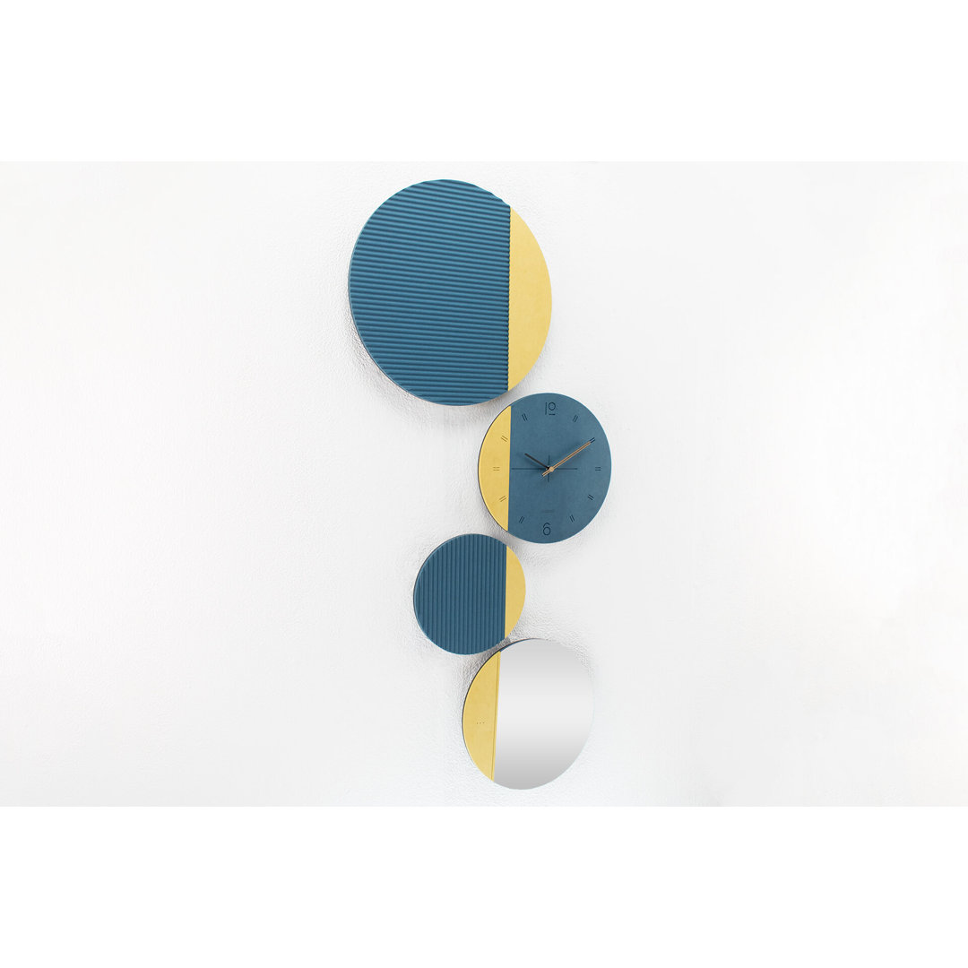 THE BLACK SYMBIOSIS 55cm Silent Wall Clock