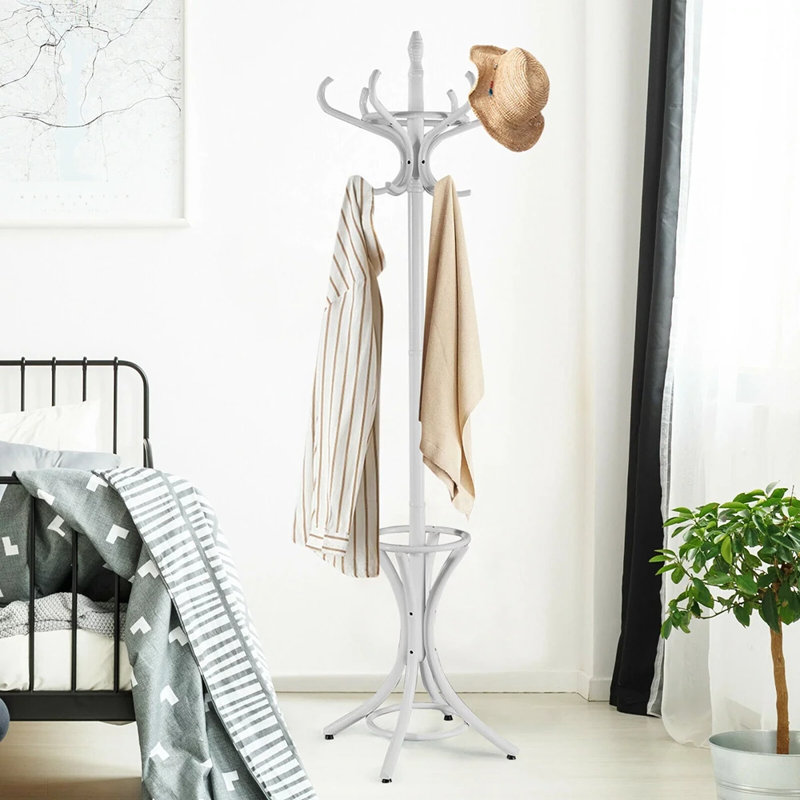 Solid Wood Freestanding Coat Rack