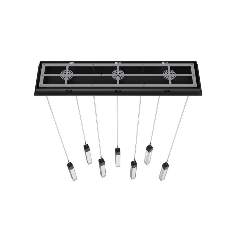 Original Glacier 7 - Light Pendant, Black, Clear Glacier K9