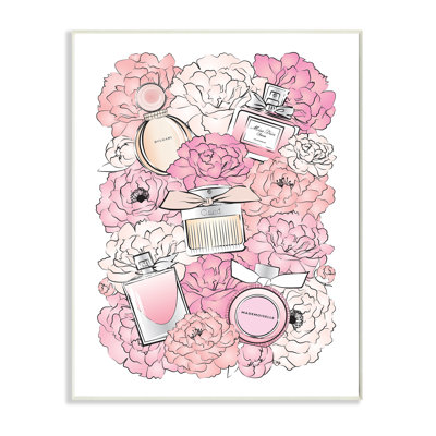 «Pink Glam Pe pivoines and Fashion» par Martina Pavlova, reproduction d'art graphique