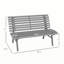 Banc de jardin en aluminium Melnick-100820032