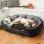 Lit pour chien avec traversin orthopédique imperméable-59385270
