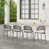Beige Cushion/Matte Gray Iron Frame