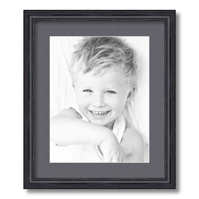 Wood Matte Picture Frame with Mat