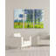 Premium in Field in Spring par Claude Monet, ensemble de 3 reproductions d'art sur toiles-96253646