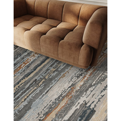Rectangle Striped Area Rug