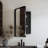 Recessed Black Metal Framed