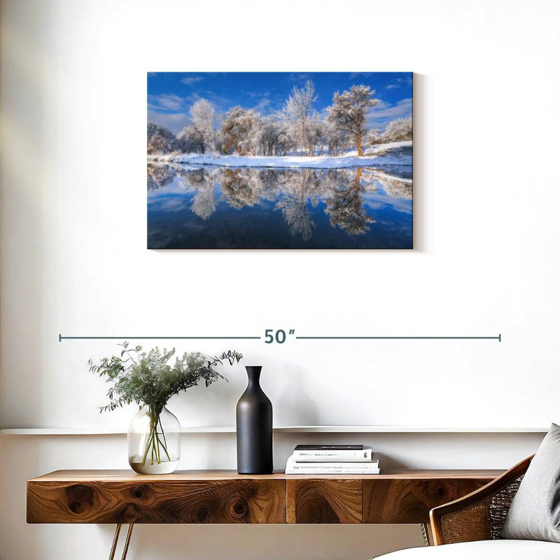 Arbres givrés Alvord, H 20 po x l 30 po