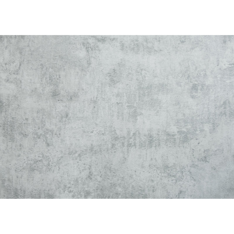 Table de salle à manger de 60 po rectangulaire moderne en stratifié gris avec base en métal