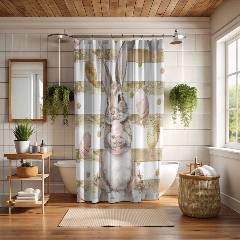 Rideau de douche Golden Chick - Premium, H 74 po x l 71 po