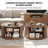 31.5" Modern Round Coffee Table With 360° Curved Sliding Door-1353374751