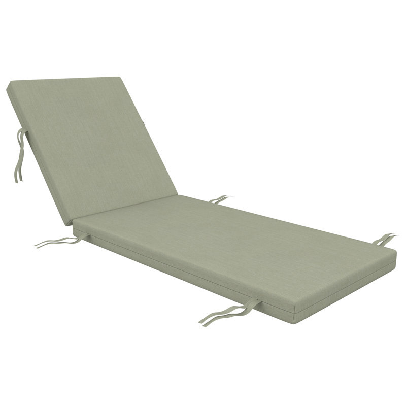 Lani Sunbrella® Outdoor Chaise Lounge Cushion, 25" W x 79" D, Sunbrella Bliss Linen