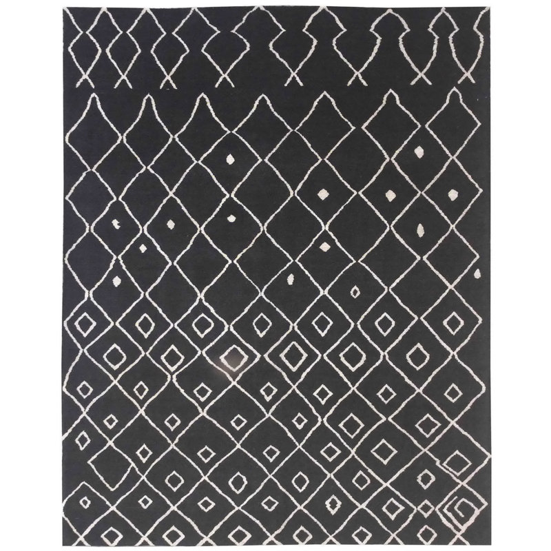 Geometric Hand Knotted 236cm X 294cm Area Rug