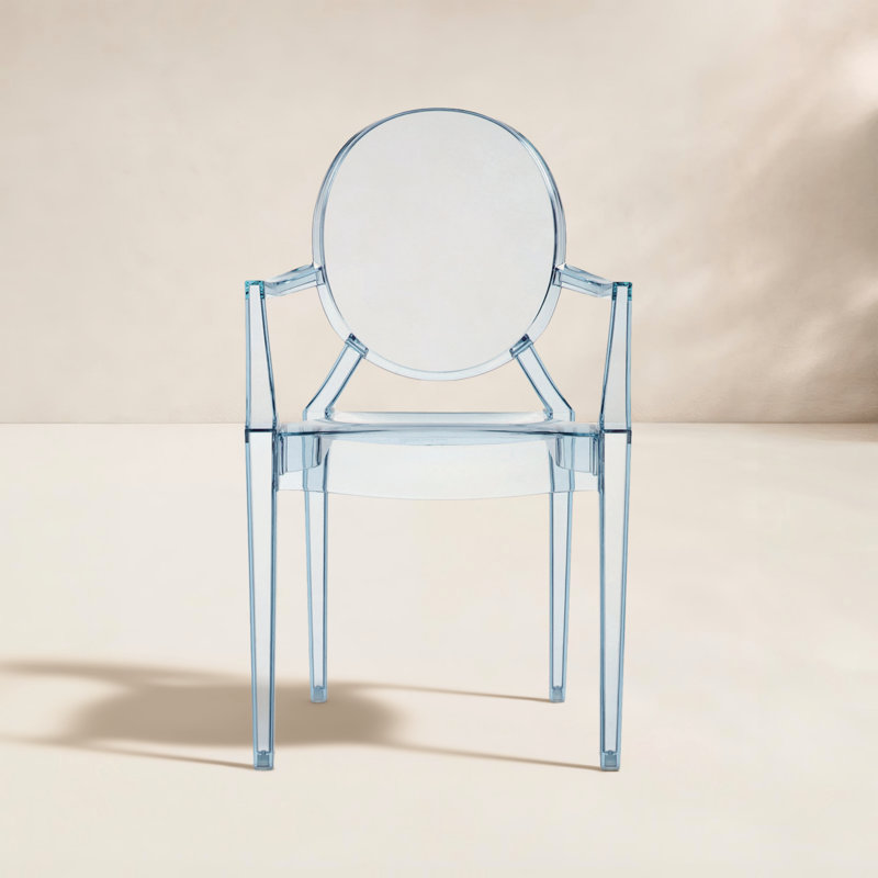 Ghost Outdoor Dining Armchair, Sky Blue