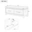 Banc à chaussures avec coussin amovible, banc de rangement pour hall d'entrée-224266781