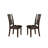 Set Of Two Dining Chairs With Slat Back Design