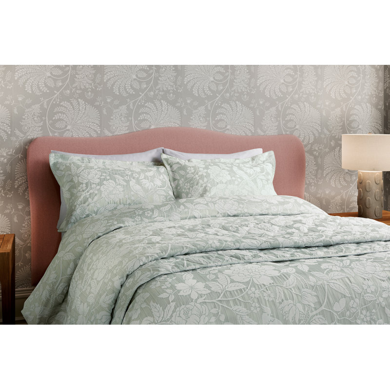 Pyramus Cotton Duvet Cover Set, Blue, Super King Duvet Cover Set