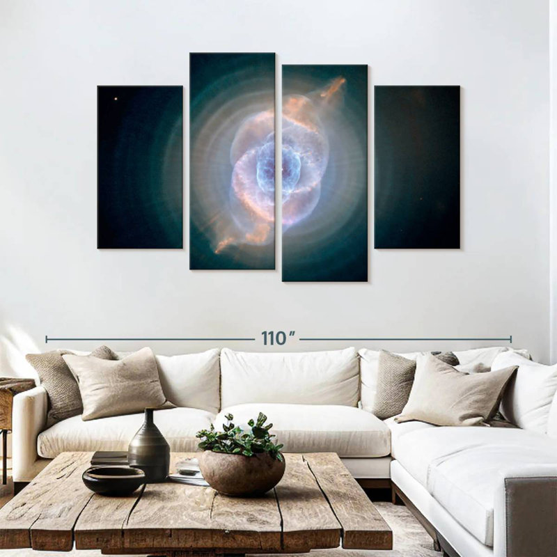 Oberle Cat's Eye Nebula, 54" H x 84" W