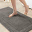Tapis de bain réversible 100% coton 3000 g / m² 1 pièce 20 x 30 po - Épais, antidérapant, conception supérieure, lavable à la machine, velours moyen 0,5