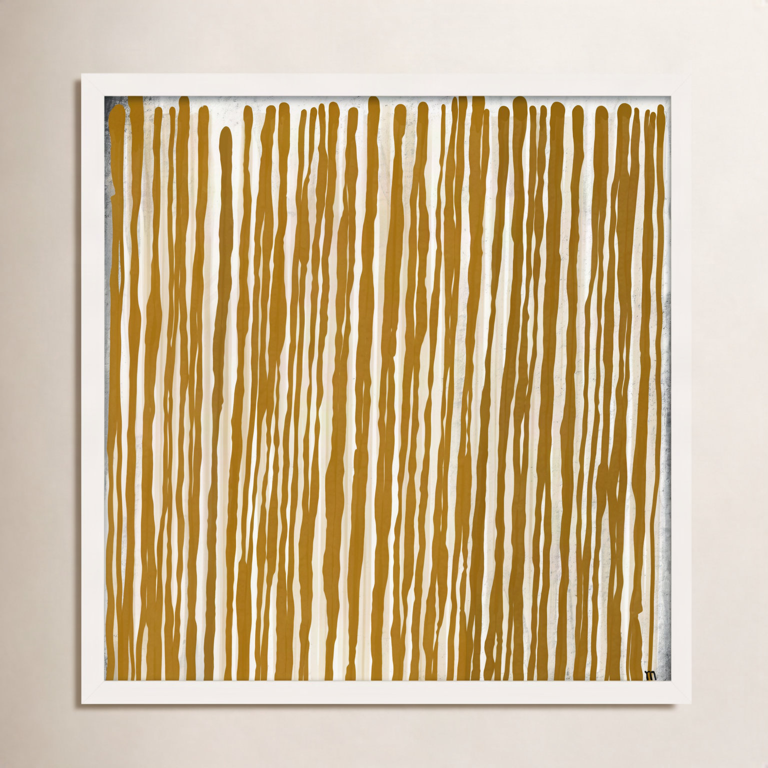 Zera " Upward " Print, White Paper Framed, 24" H x 24" W