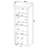 Ashley-Mason Glass 63 " H Media Shelves