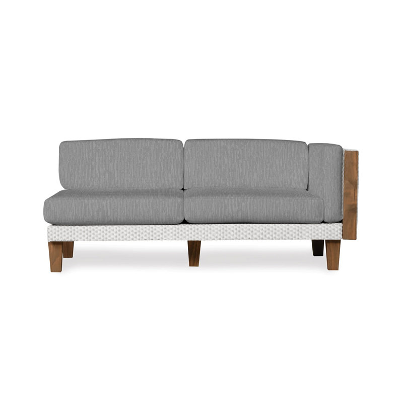 Catalina Outdoor 2 - Seat Loveseat, White, Demo Oatmeal