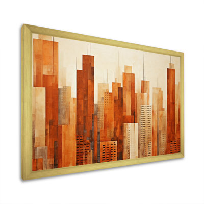 «Caramel Columns Skycrapers Dream I», reproduction sur toile