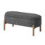 Banc de rangement rembourré avec pieds en bois-857132036