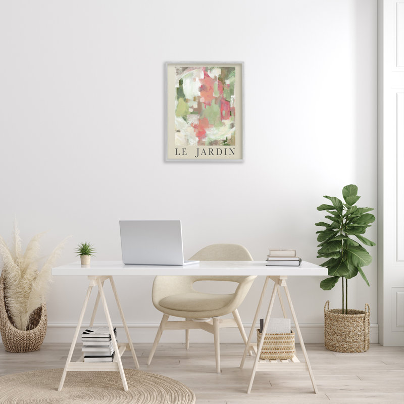 "Peinture abstraite de jardin" par Carol Robinson sur toile, H 24 po x l 30 po