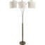 Lampe sur pied triple ombre