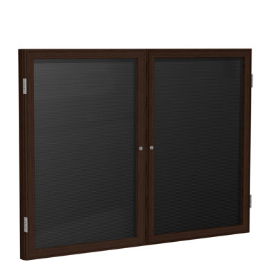 Enclosed Flannel Letter Board Ghent No Felt Enclosed Cabinet Metal Letter Board
