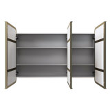 Three Door Steel Frame Square Shape Medicine Cabinet